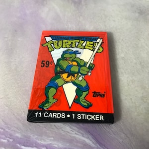 Vintage - GLOEDNIEUW - 1989 TMNT - Teenage Mutant Ninja Turtles Trading Cards Pack - Awesome 80s / 90s Nostalgia!