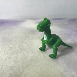 Vintage Disney Pixar Toy Story - PVC Figure - REX Dinosaur - Rare Vintage Toy Story Cake Topper Figure 90&#39;s