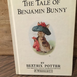 Vintage The Tale of Benjamin Bunny - By Beatrix Potter - Children&#39;s Story Hardcover Book - Vintage Peter Rabbit Nostalgia