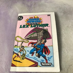 Vintage 1983 Kenner DC Super Powers Lex Luthor Action Figure Mini Comic #10 - Rare Vintage Super Powers Nostalgia