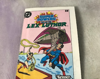 Vintage 1983 Kenner DC Super Powers Lex Luthor Action Figure Mini Comic #10 - Rzadki komiks o supermocach z 1983 roku