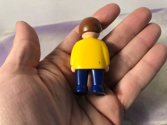PLAYMOBIL X2 TESTE CAPELLI NERI RICCIOSI PARRUCCA BRUNE NERE ROMANE