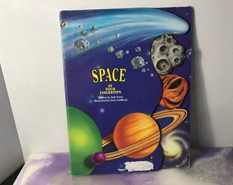 Vintage - Space at Your Fingertips - Interactive Book - Judy Nayer - Hardcover Children's Book