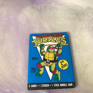 Vintage - GLOEDNIEUW - 1990 TMNT Series 2 - Teenage Mutant Ninja Turtles Trading Cards Pack - Awesome 80s / 90s Nostalgia!