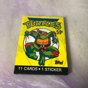 Vintage - GLOEDNIEUW - 1989 TMNT - Teenage Mutant Ninja Turtles Trading Cards Pack - Awesome 80s / 90s Nostalgia!
