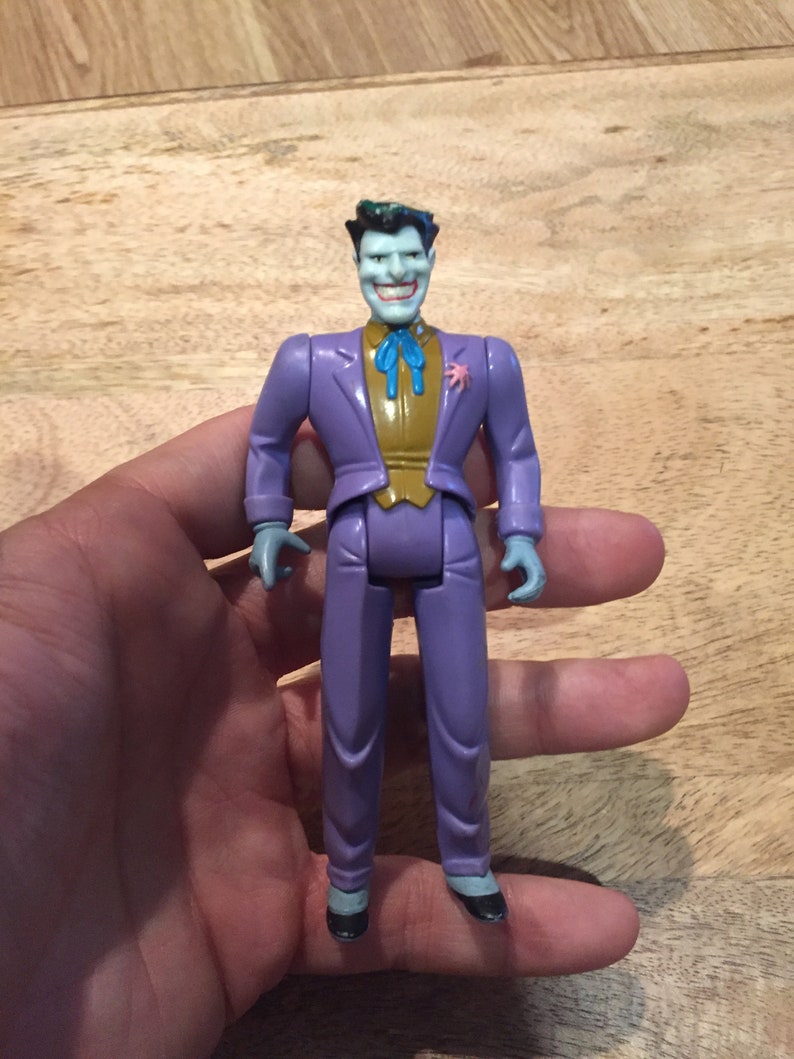 Vintage Batman Villain Figure The JOKER Purple Outfit Vintage 1993 DC Kenner Batman the Animated Series Action Figure