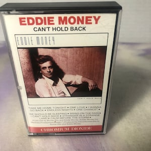 Vintage Eddie Money - Can't Hold Back Cassette Tape Vintage Rock Album / Cassette Tape