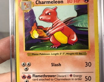 1st edition CHARMELEON Shadowless Base Set 24/102 Pokémon