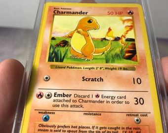 Vintage Pokemon Trading Card Game Base Set Shadowless CHARMANDER