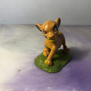 Vintage Lion King Figure Young SIMBA PVC Figure Cake Topper ! Disney Lion King Cake Topper PVC Figure!