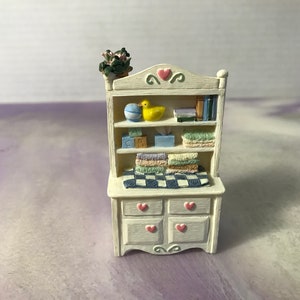 Vintage Made in China Ceramic Nursery Shelf - Made in China Ceramic Statue Figurine Piece - Ceramic House Set Piece Awesome Collectors Item