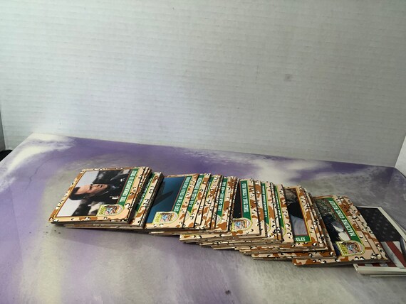 rare desert storm trading cards Vintage Lot of Collectible Desert Storm Trading Cards 1991 Pro Set - Rare  90's Nostalgia