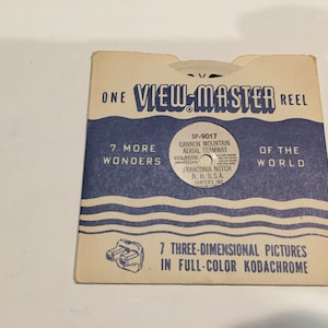 Vintage Sawyer&#39;s View-Master ViewMaster - One ViewMaster Reel - #317 Jasper National Park 2 Vintage 7 Wonders of the World Reel