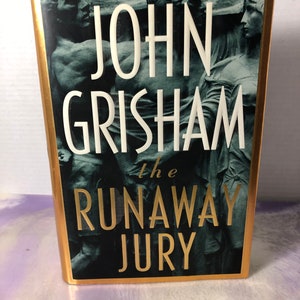 Vintage Book John Grisham Runaway Jury 1st Edition Hardcover - with Sleeve - Awesome! Vintage John Grisham Nostalgia