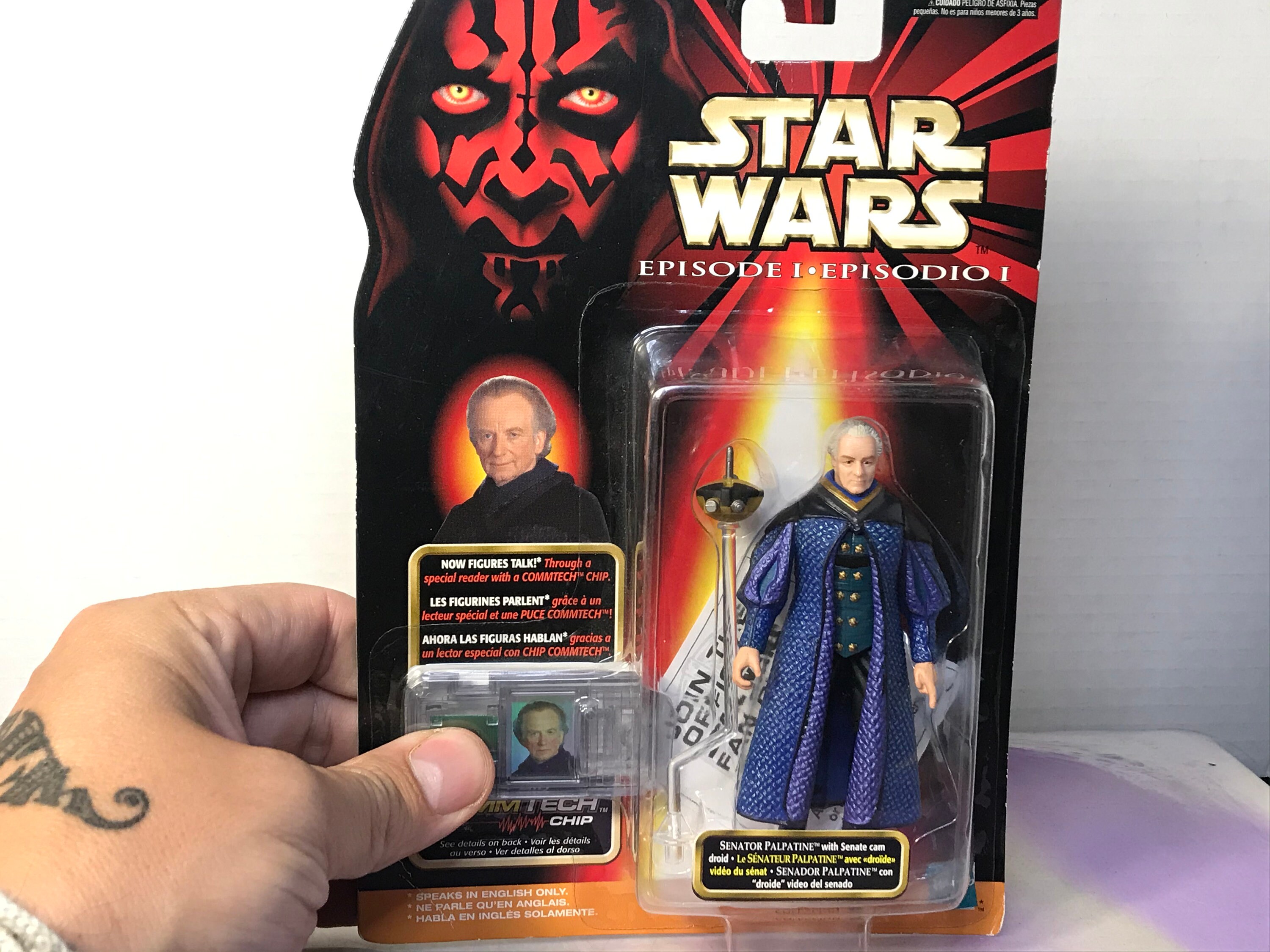 Vintage 1998 Episode 1 Star Wars Vintage Hasbro Comm tech Senator