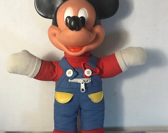 Rare Vintage Walt Disney Mickey Mouse Plush Stuffed Animal - Vintage Mickey Mouse Nostalgia