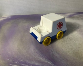 Camion Fisher Price Little People vintage degli anni '60 e '70, set da gioco City, camion Little People
