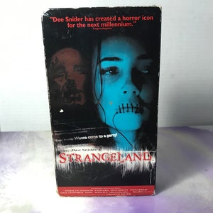 Vintage Dee Snider&#39;s - Strangeland  VHS Movie Tape Video 1990&#39;s  Release Horror - Awesome Vintage Nostalgia