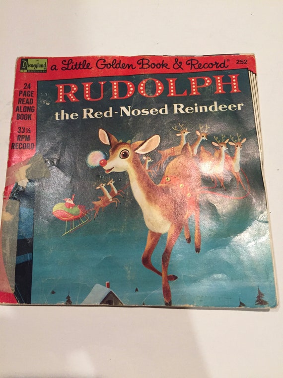 Vintage Rudolph the Red Nosed Reindeer Record and Story Book | Etsy