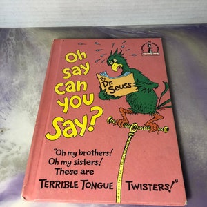 Vintage Oh Say Can You Say - Kinder Hardcover Buch - Vintage Buch