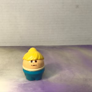 Vintage 1990s Little Tikes Chubby Figure - Blonde Hair Blue Outfit Girl , 90&#39;s Little Tykes Vintage