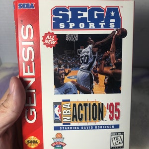 Vintage NBA Action 95 For Sega Genesis - Rare Vintage Sega Genesis Game in Great Shape