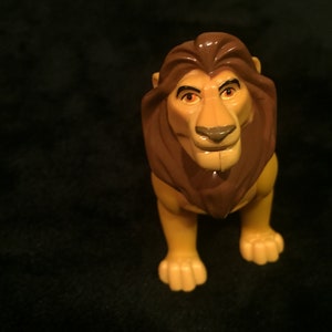 Vintage Lion King Figure Mufasa Burger King Action Figure! Disney Lion King Figure Cake Topper! Lot 2