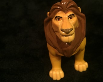 Vintage Lion King Figure Mufasa Burger King Action Figure! Disney Lion King Figure Cake Topper! Lot 2