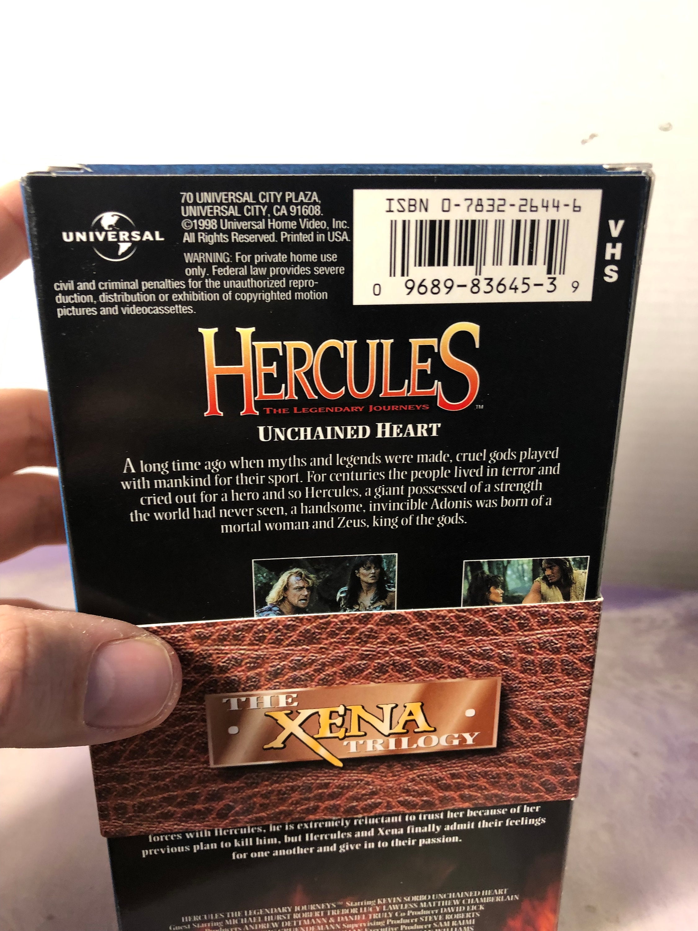 Vintage Hercules the Legendary Journeys - the Xena Trilogy VHS Box