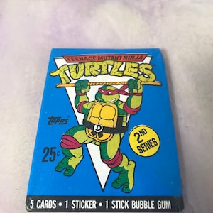 Vintage - BRAND NEW - 1990 TMNT Series 2 - Teenage Mutant Ninja Turtles Trading Cards Pack - Awesome 80s/ 90s Nostalgia!