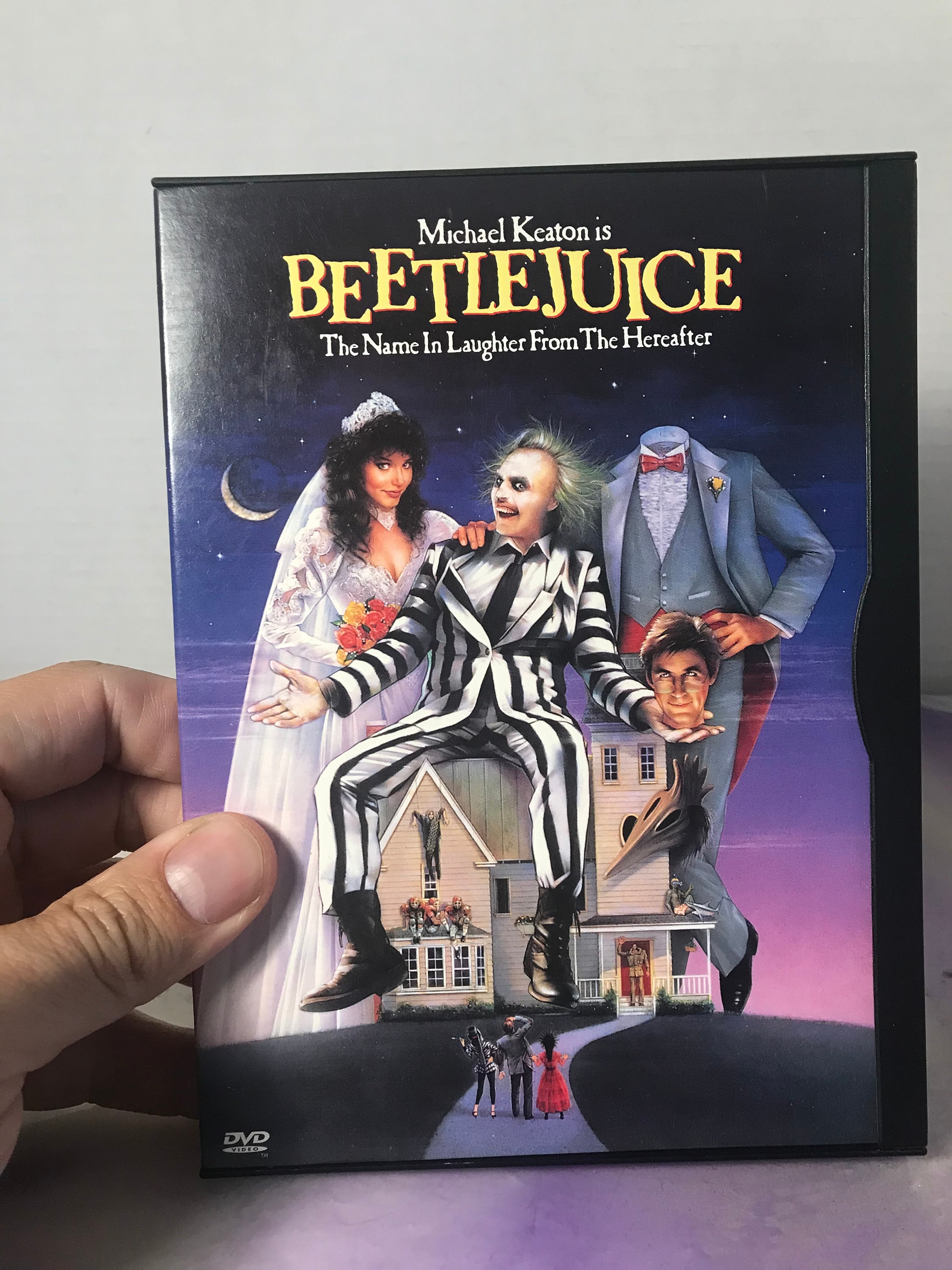 Vintage BEETLEJUICE - Tim Burton Movie DVD- - Awesome Vintage