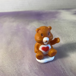 Care Bears Tenderheart Bear Miniature Figure Cake Topper! Used Played With Figure