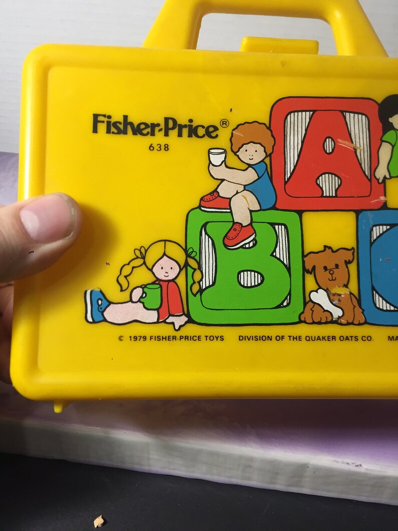 1987 Vintage Fisher Price Yellow School ABC Lunch Box Play Etsy