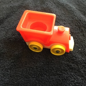 Vintage Fisher Price Little People 1960&#39;s 70&#39;s Fisher Price Red Train, Train Playset, Little People Vintage Red Train