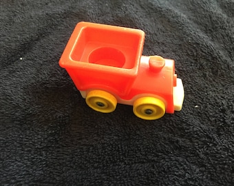 Vintage Fisher Price Little People 1960&#39;s 70&#39;s Fisher Price Red Train, Train Playset, Little People Vintage Red Train