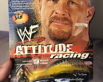 Vintage Brand New 1999 Road Champs WWF Attitude Racing UNDERTAKER Die Cast Funny Car w/WWF Figure