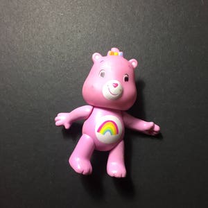 Vintage Rainbow Bear Care Bears Figure Kenner Vintage Cake Topper! Used Played With Figure