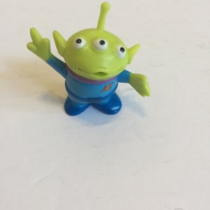 Vintage Disney Pixar Toy Story - PVC Figure - ALIEN - Rare Vintage Toy Story Cake Topper Figure 90&#39;s