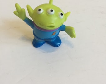 Vintage Disney Pixar Toy Story - PVC Figure - ALIEN - Rare Vintage Toy Story Cake Topper Figure 90's