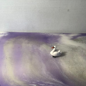 Vintage Playmobil 1990&#39;s Figure- Rare Vintage Playmobil Zoo Playset - White Duck Animal Toy Rare Vintage Playmobil