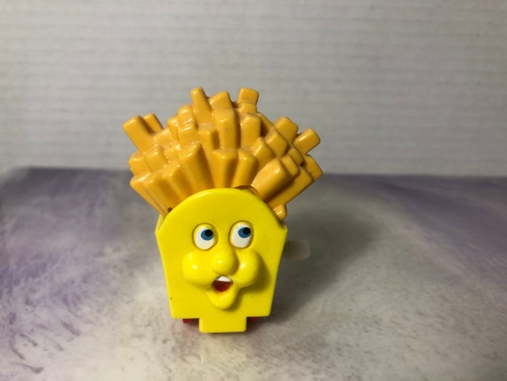 Vintage 1991 Wendys Fast Food Wind up Toy French Fries - Works