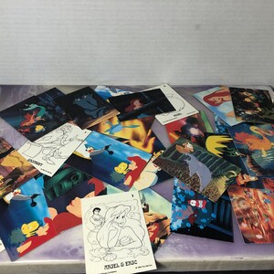 Vintage Disney The Little Mermaid Trading Cards 1990&#39;s Lot of 30 Cards - Rare 90&#39;s Nostalgia - Skybox Nostalgia