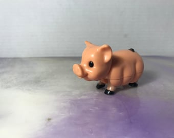 Vintage 1960's 70's Used Fisher Price Adventure People Pig Figure - Vintage Little People Circus Animal Accessory