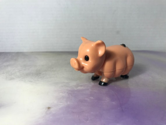 Vintage 1960's 70's Used Fisher Price Adventure People Pig Figure Vintage  Little People Circus Animal Accessory 