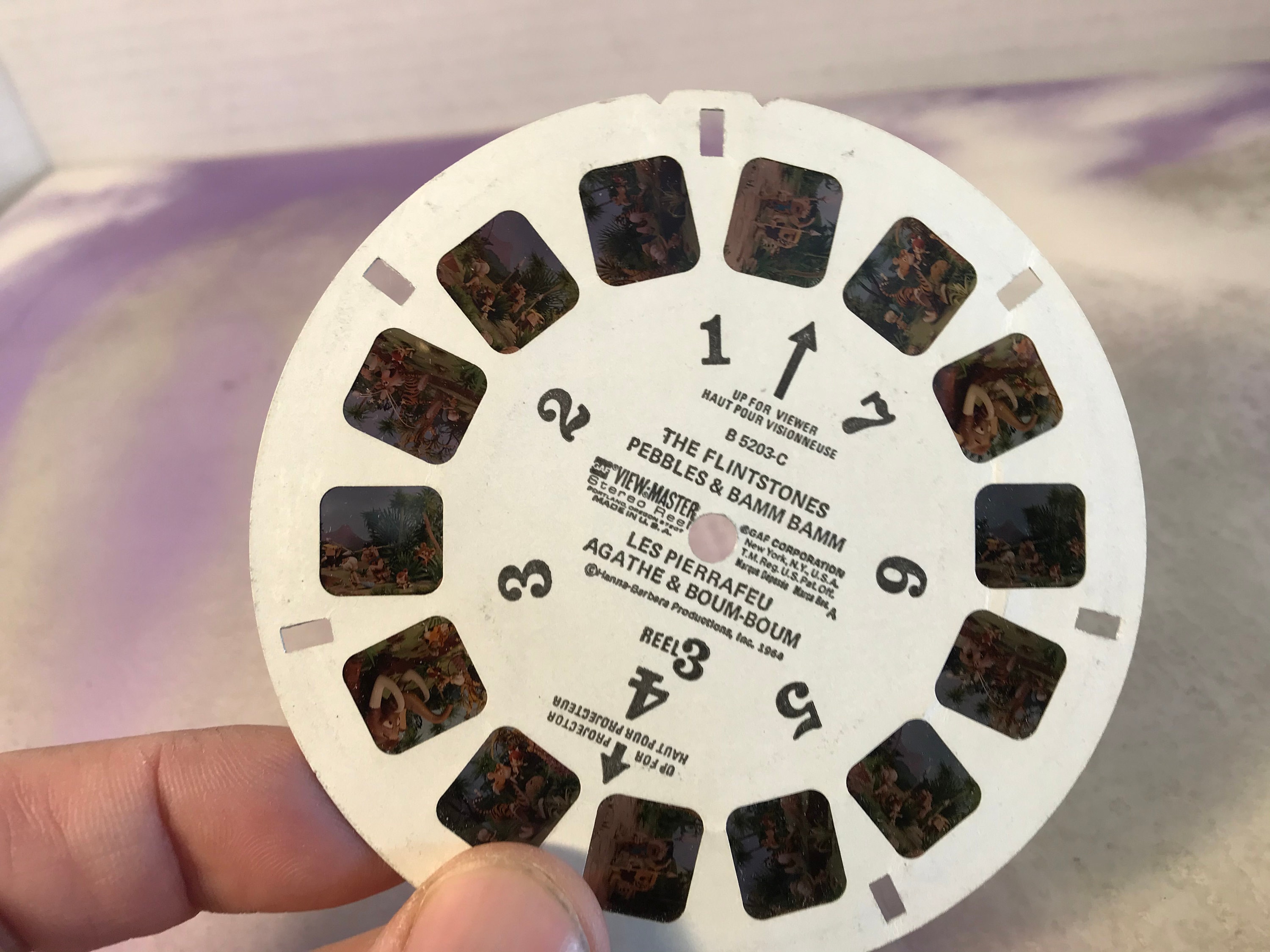 Carretes ViewMaster antiguos de Sawyer - Los Picapiedra - Pebbles y Bam Bam  - Impresionante nostalgia del ViewMaster - Etsy México, image size:3000x2250