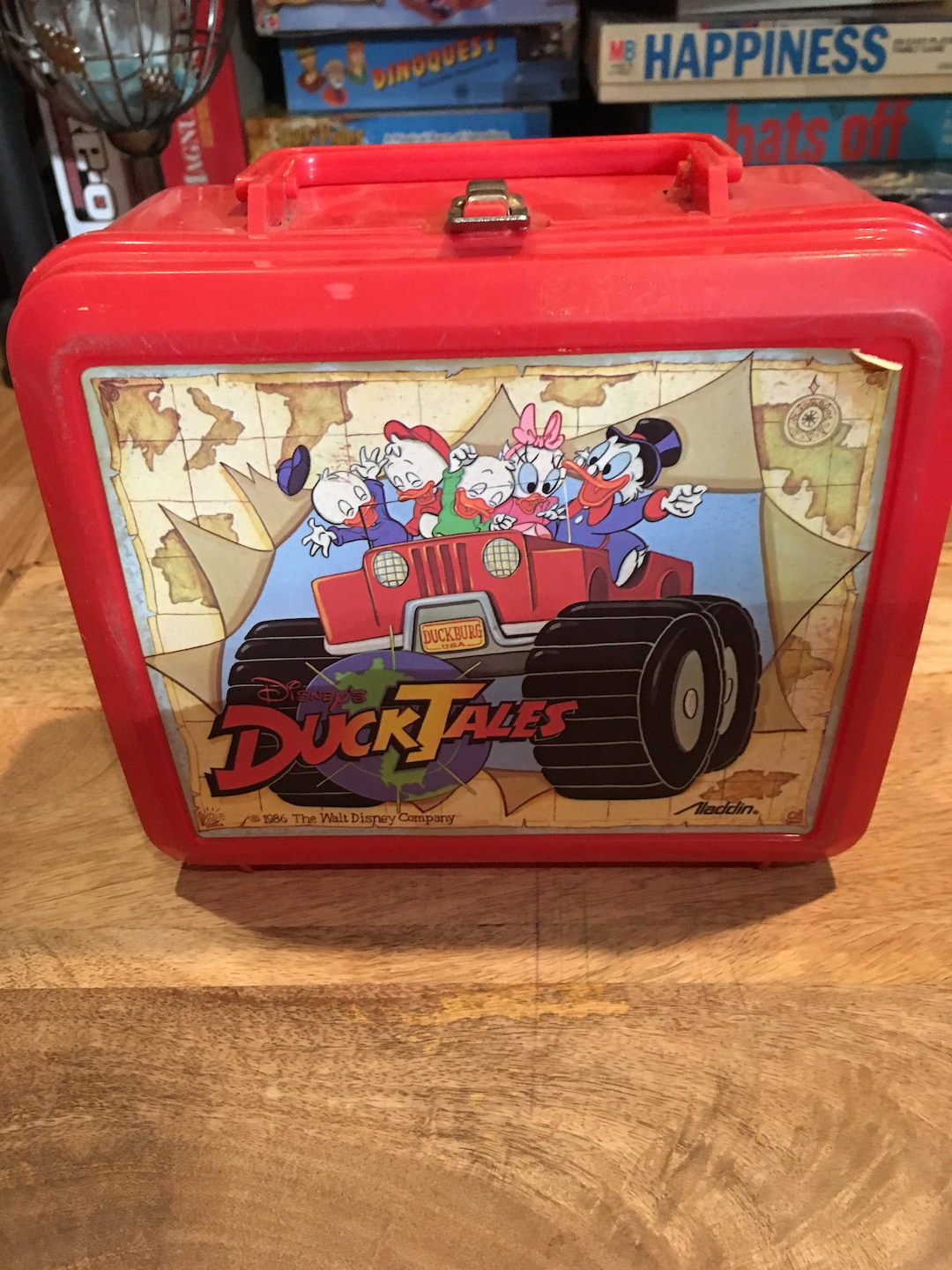Vintage Aladdin Brand Disney Ducktales Lunch Box - Rare Vintage