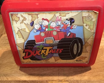 Vintage Aladdin Brand Disney Ducktales Lunch Box - Rare Vintage Disney Nostalgia - Lunch Box only - Good Shape