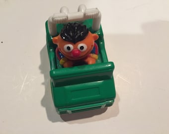 Vintage Sesame Street Tyco Ernie Car Figure Cake Topper Rare Vintage Toy! Sesame Street figure!