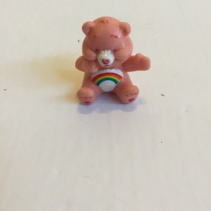 Vintage Care Bears Figure Cheer Bear Vintage Cake Topper! Used Played With Figure Lot 2