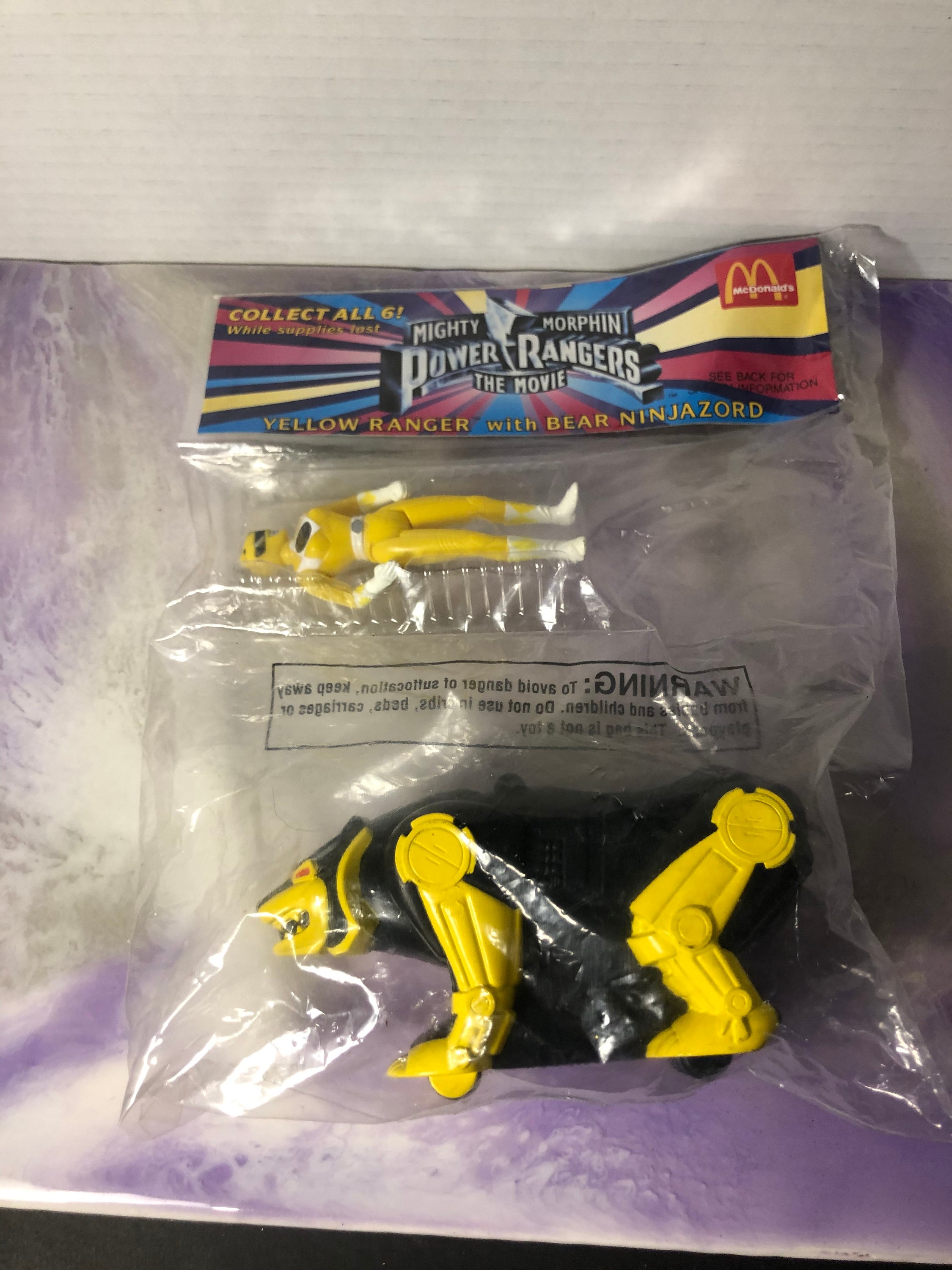 Vintage Bandai Mighty Morphin Power Rangers the Movie Mcdonalds